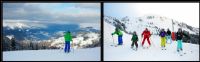 Une famille, une saison pour apprendre à skier. Du 19 au 20 janvier 2013 aux Ménuires. Savoie. 
